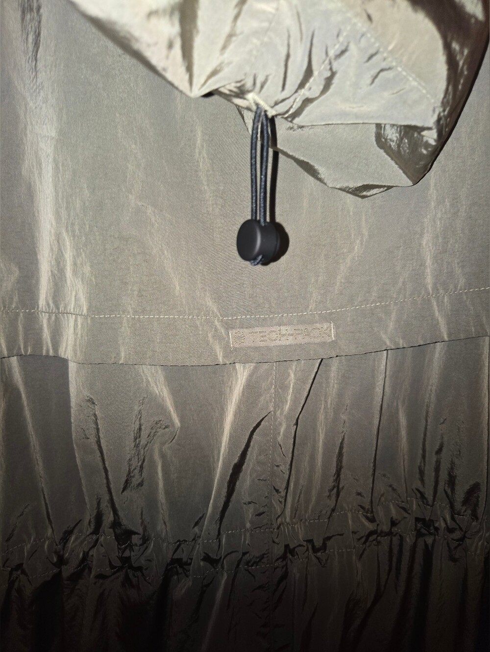 NWOT Nike Sportswear Tech Pack Repel Long Hooded Parka Coat in Taupe - Picture 8 of 9